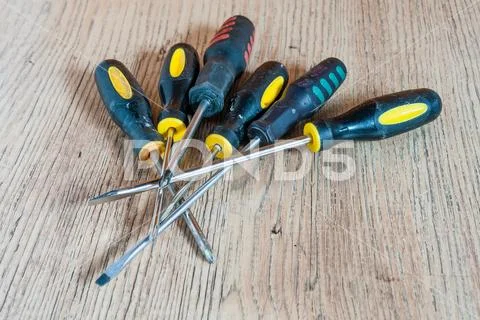 Screwdriver set Stock Photos