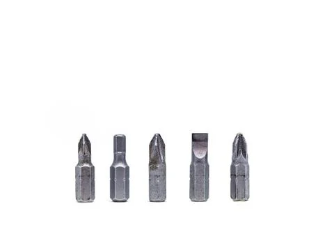 Screwdriver tips Foto stock