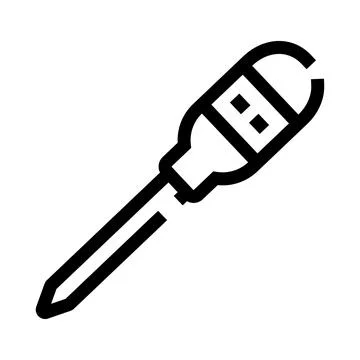 Screwdriver tool icon representing repair and manual work Illustrazione stock