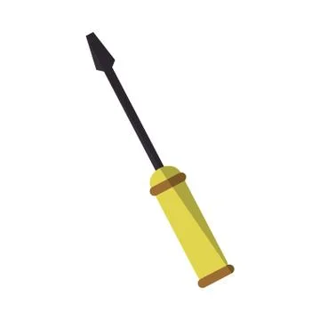 Screwdriver tool mechanic support Stock Illustration