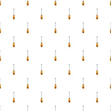 Screwdriver tool pattern for hardware repair background Stock Illustration