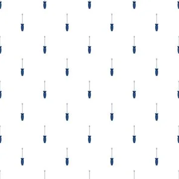 Screwdriver tool repeating pattern for diy and repair イラスト素材