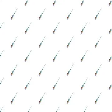 Screwdriver tools forming a seamless repeat pattern background Stock Illustration