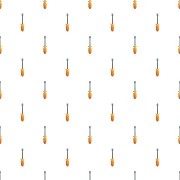 Screwdriver tools pattern for repair and hardware work Stock Illustration