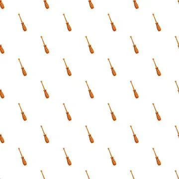 Screwdriver tools repeating pattern for carpentry and diy Illustrazione stock