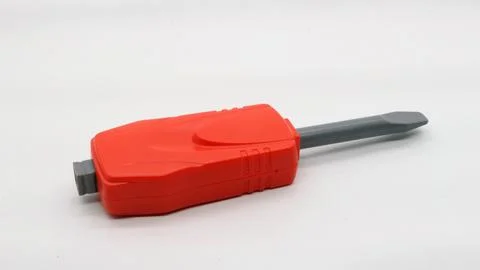 Screwdriver toy isolated Stock Photos