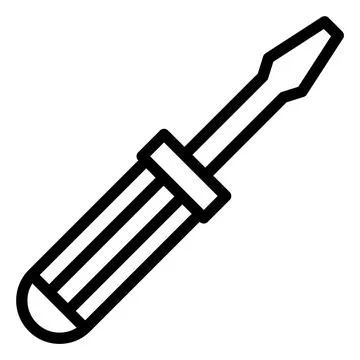 Screwdriver Vector Icon Design Illustration Illustrazione stock