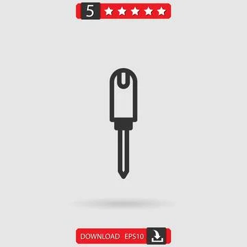 Screwdriver vector icon Stock Illustration