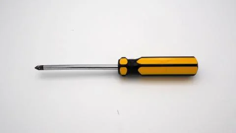 Screwdriver ON WHITE BACK GROUND Stock Photos