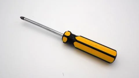 Screwdriver ON WHITE BACK GROUND Foto stock