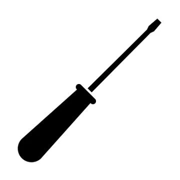 Screwdriver on a white background Stock Illustration