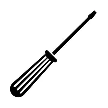 Screwdriver on a white background Stock Illustration