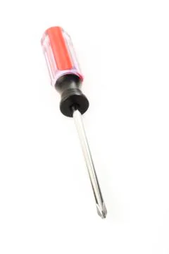 Screwdriver on white background Stock Photos