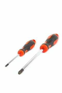 Screwdriver on a white background. Stock Photos