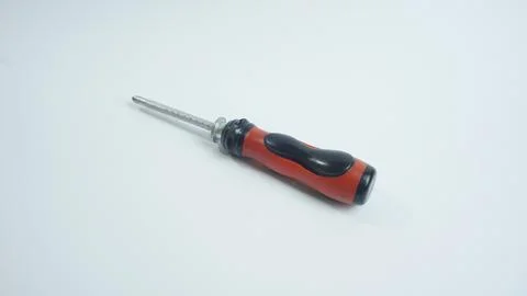Screwdriver on a White Background Foto stock