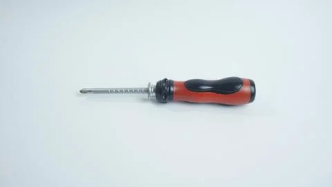 Screwdriver on a White Background Stock Photos