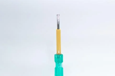 Screwdriver with white clear background Stock Photos