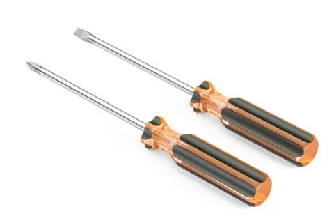 Screwdrivers 3D rendering Stock Illustration