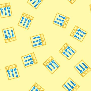 Screwdrivers car repair tool vector seamless pattern Stock Illustration