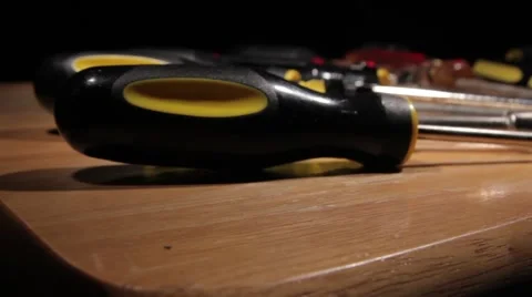 Screwdrivers - dolly shot Video stock 68693374