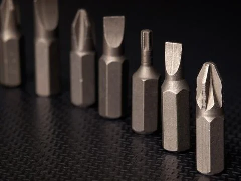 Screwdrivers heads Stock Photos