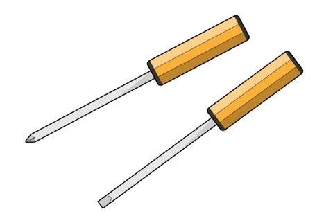Screwdrivers Stock Illustration
