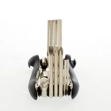 Screwdrivers multi-tool, isolated on white background Stock Photos