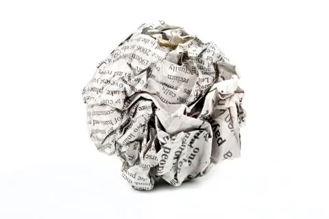 Screwed up Paper Stock Photos