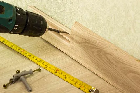 Screwing Chipboard Stock Photos