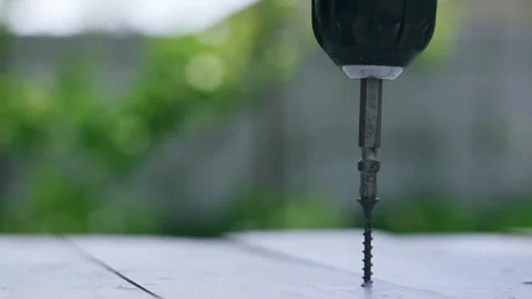 Screwing with a drill. Stock Footage 131974783