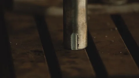SCREWING IRON Stock Footage 306691965