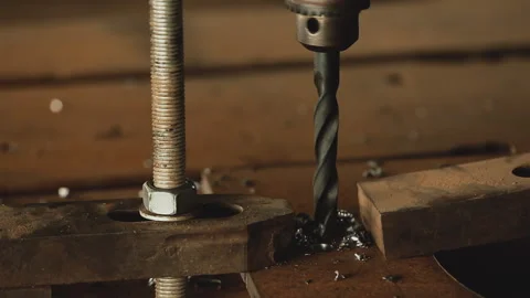 Screwing Iron Stock Footage 322020468