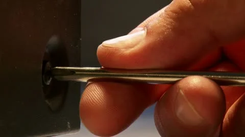 Screwing a screw Stock Footage 20511571