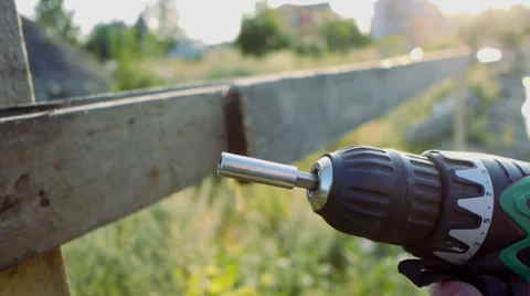 Screwing a screw Stock Footage 29400713