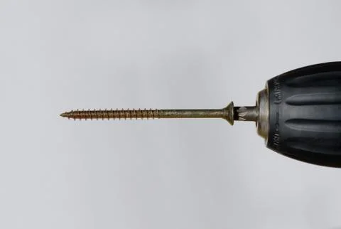 Screwing a screw Stock Photos