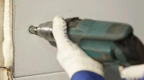 Screwing screws Stock Footage 46168942