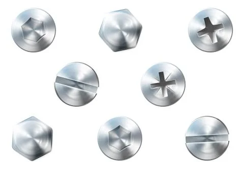 Screws and bolts 스톡 일러스트