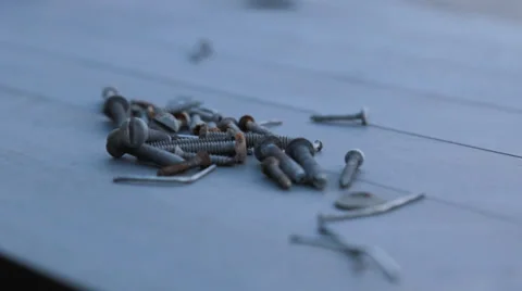 Screws and Nails Stock Footage 34135154