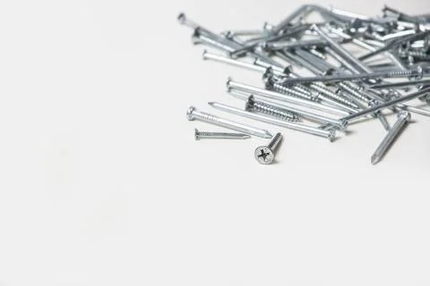 Screws and nails Foto stock