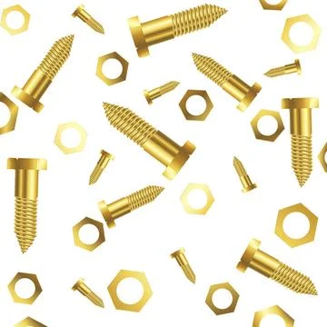 Screws and nuts over white background screws and nuts over white backgroun... Stock Photos