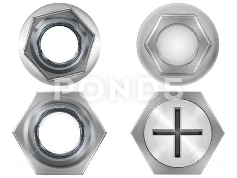 Screws and Nuts Template PSD