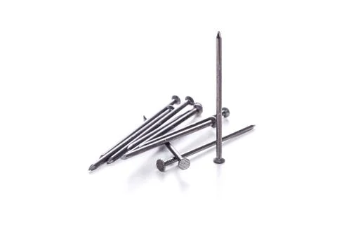 Screws on awhite empty background Stock Photos
