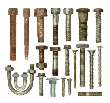 Screws collection Stock Photos