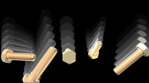 Screws Echo visual loop 720p 스톡 동영상 34904338