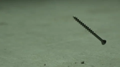 Screws falling in slow motion 스톡 동영상 41879481