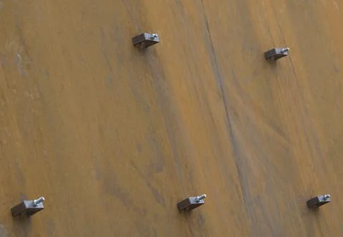Screws for fastening or mounting objects Foto stock