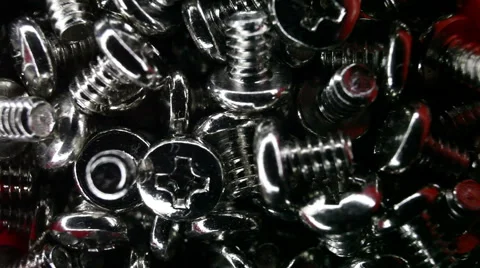 The screws, the flight chamber by screws Stock-Footage 51137191