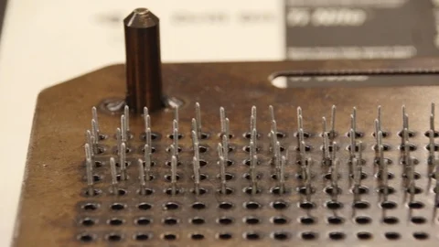 Screws in holder Stock Footage 91843553