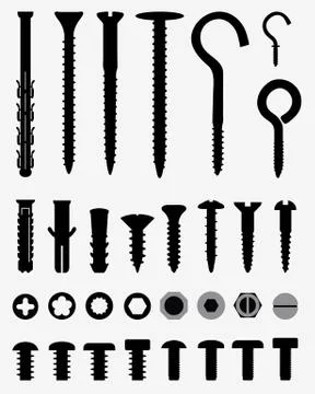 Screws Stock Illustration