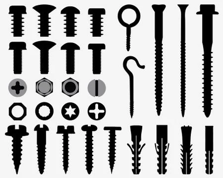 Screws Stock Illustration